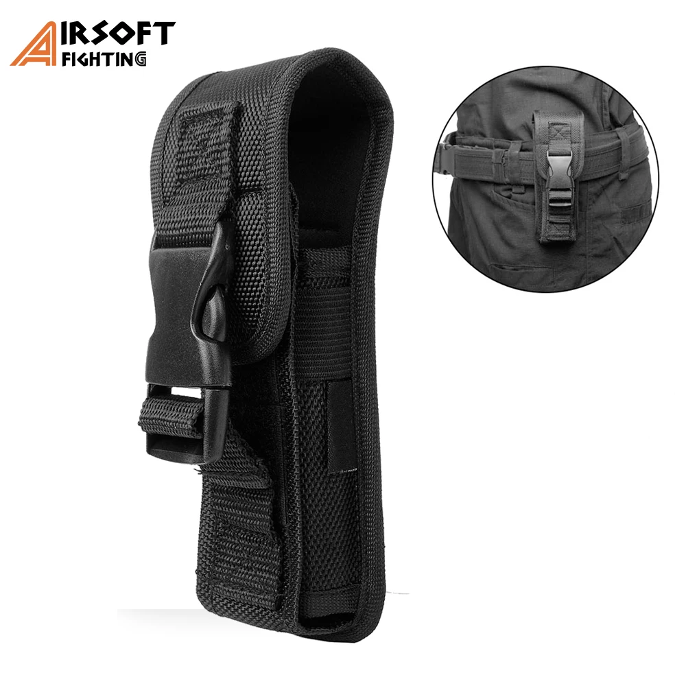 Molle тактический фонарик чехол прочная нейлоновая оплетка продлевает Фонарь пояс