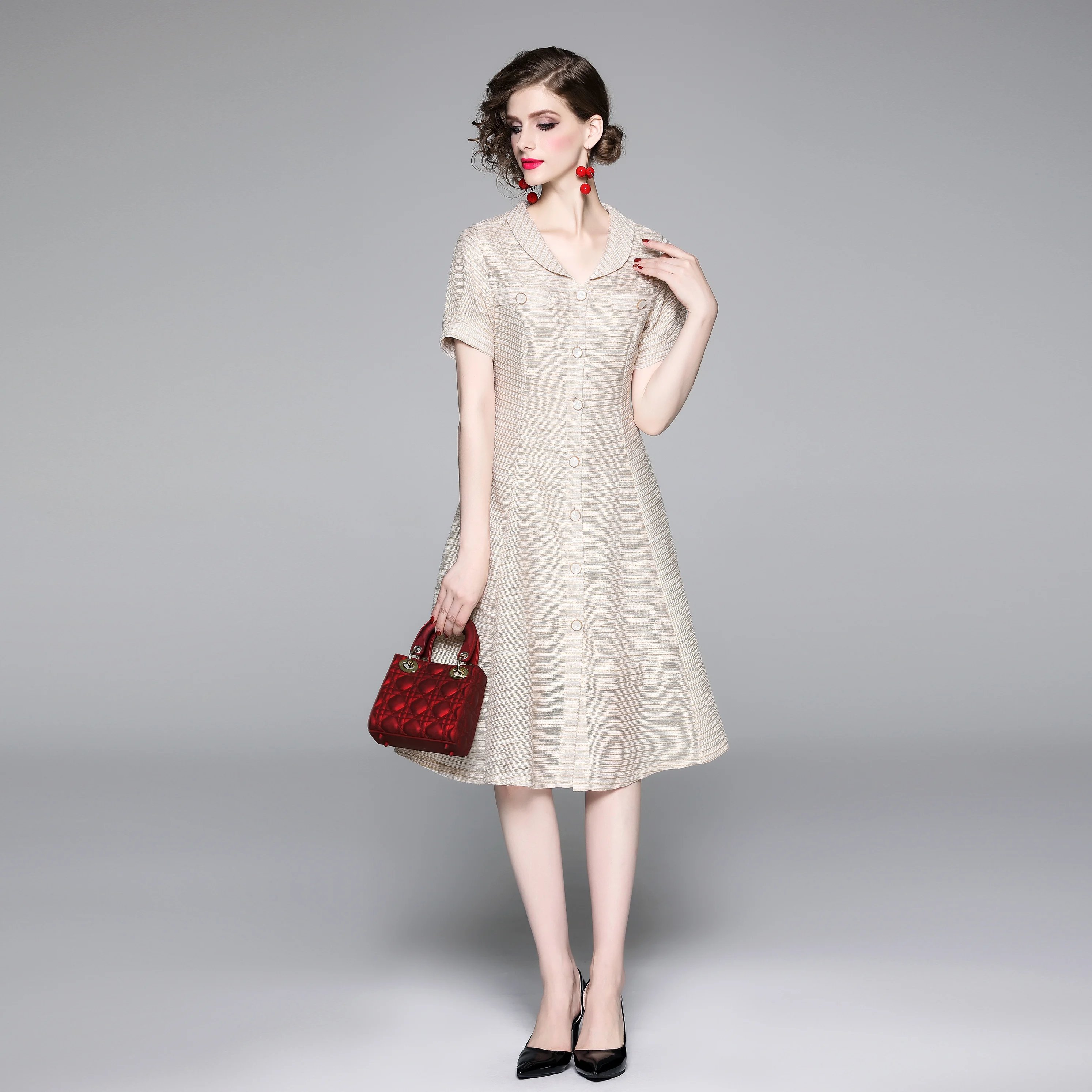 A Line Casual Dresses Women Summer Dress 2021 Vintage Dress For Ladies Buttons sundress Female
A Line Casual Dresses Women Summer Dress 2021 Vintage Dress For Ladies Buttons sundress Female