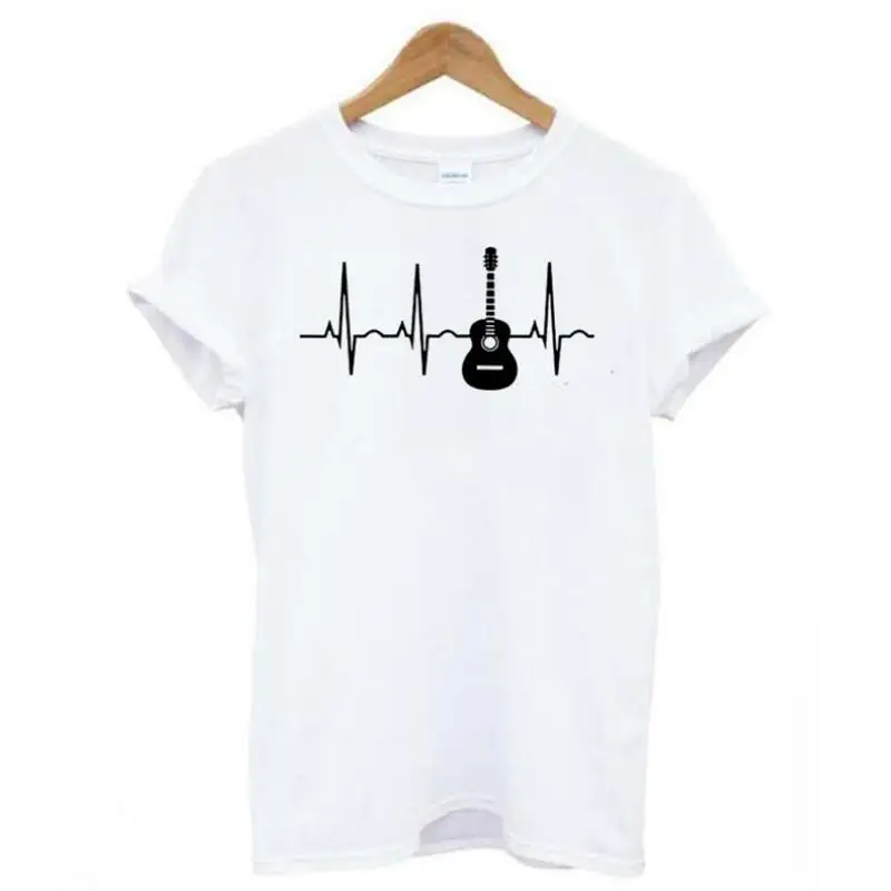 Heartbeat Guitar Short Sleeve Funny Tee Shirt Femme Fashion Guitar Graphic T Shirt Women Tops Harajuku Shirt Cotton Loose Tshirt
Heartbeat Guitar Short Sleeve Funny Tee Shirt Femme Fashion Guitar Graphic T Shirt Women Tops Harajuku Shirt Cotton Loose Tshirt