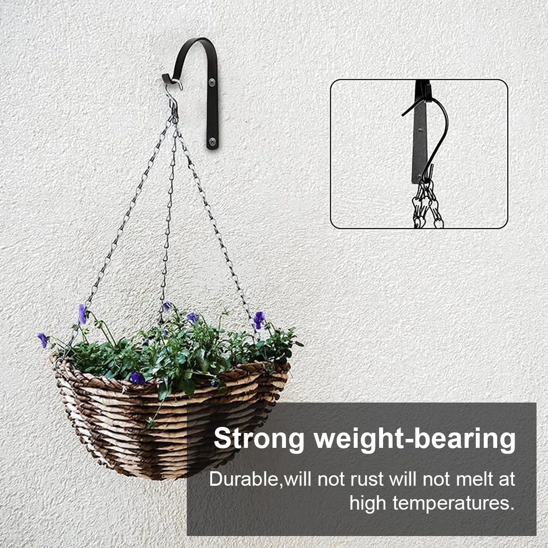 4/10pcs White/Black Iron Wall Light Hook Bracket Wind Chimes Garden Hanging Basket Planter Lantern Flower Pot Home Decoration
4/10pcs White/Black Iron Wall Light Hook Bracket Wind Chimes Garden Hanging Basket Planter Lantern Flower Pot Home Decoration