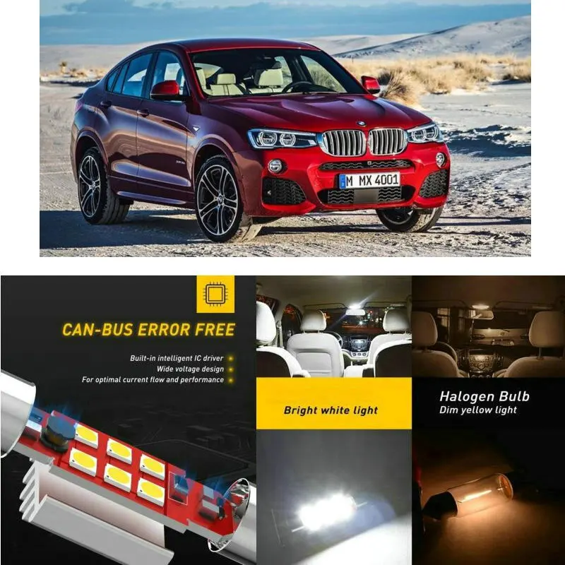 LED Interior Car Lights For Bmw x4 f26 rear trunk glove box make-up mirror lighting error free
LED Interior Car Lights For Bmw x4 f26 rear trunk glove box make-up mirror lighting error free