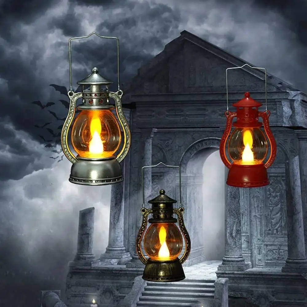 Retro Oil Lamp Energy-Saving Holiday Desktop Hanging Bar Night Light Halloween Decorative Led Small Home Party Retro Lantern 
Retro Oil Lamp Energy-Saving Holiday Desktop Hanging Bar Night Light Halloween Decorative Led Small Home Party Retro Lantern