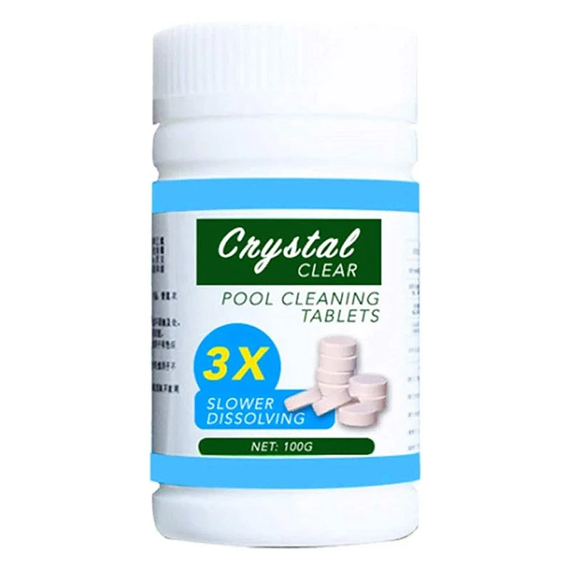 100g Swimming Pool Cleaning Tablets Pills Chlorine Tablets Instant Effervescent Pipes Cleaning Water
100g Swimming Pool Cleaning Tablets Pills Chlorine Tablets Instant Effervescent Pipes Cleaning Water