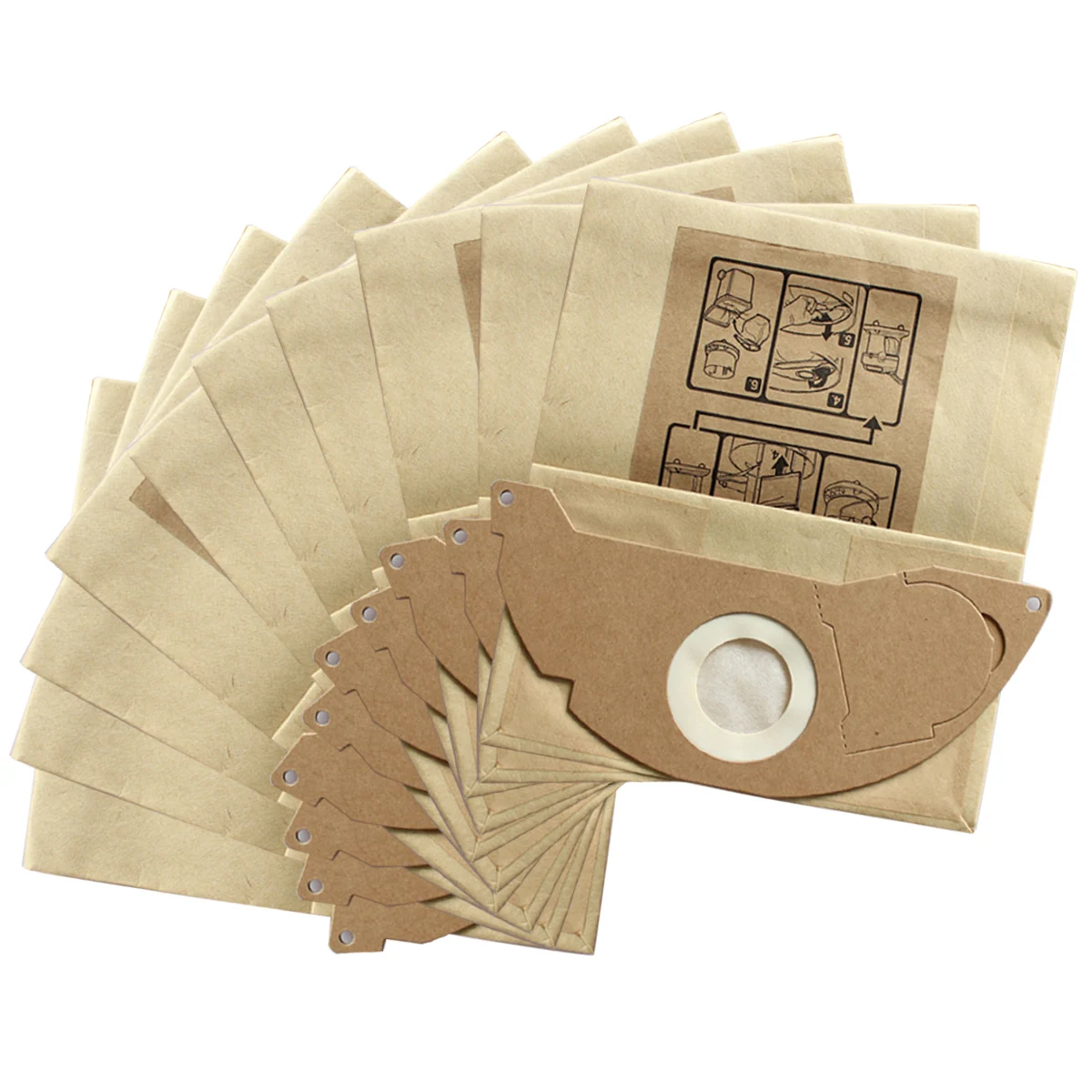 10pcs Paper Dust Bag Filter Bags Replacement For Karcher MV2 WD2.000-WD2.399 A2000-A2099 Vacuum Cleaner Accessories
10pcs Paper Dust Bag Filter Bags Replacement For Karcher MV2 WD2.000-WD2.399 A2000-A2099 Vacuum Cleaner Accessories