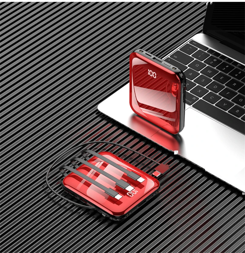 Внешний мини-аккумулятор 20000 мАч со встроенным кабелем, портативное зарядное устройство для iPhone 12, Samsung S21, Xiaomi, внешний аккумулятор, Пауэр ба...
Внешний мини-аккумулятор 20000 мАч со встроенным кабелем, портативное зарядное устройство для iPhone 12, Samsung S21, Xiaomi, внешний аккумулятор, Пауэр ба...