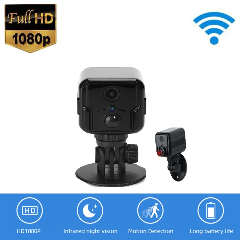 HD 1080P беспроводная Wi-Fi микро IP-камера ночного видения камера обнаружения движения двусторонняя связь домофон видео аудио рекордер инфракра...
HD 1080P беспроводная Wi-Fi микро IP-камера ночного видения камера обнаружения движения двусторонняя связь домофон видео аудио рекордер инфракра...
