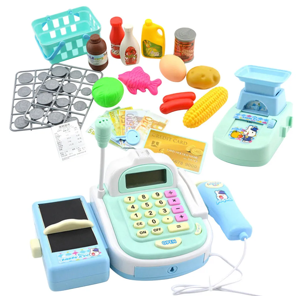 Pretend Play Toys Kids Supermarket Cash Register Cashier Updategrade Electronic Toys with Money Children Learning Education Toys
Pretend Play Toys Kids Supermarket Cash Register Cashier Updategrade Electronic Toys with Money Children Learning Education Toys