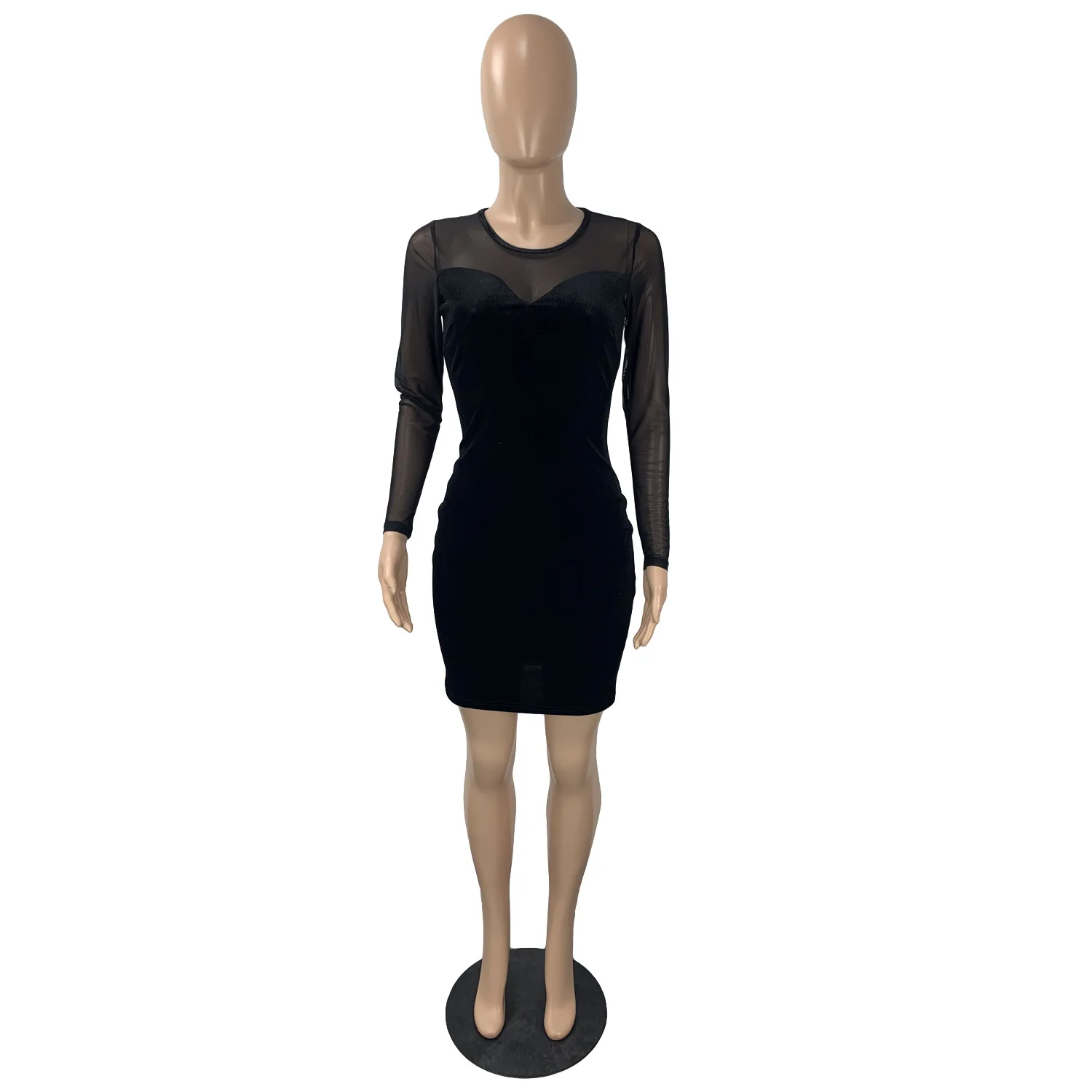 Adogirl Sheer Mesh Patchwork Velvet Bodycon Dress Woman Long Sleeve Back See Through Short Party Dresses Business Dinner Outfits
Adogirl Sheer Mesh Patchwork Velvet Bodycon Dress Woman Long Sleeve Back See Through Short Party Dresses Business Dinner Outfits