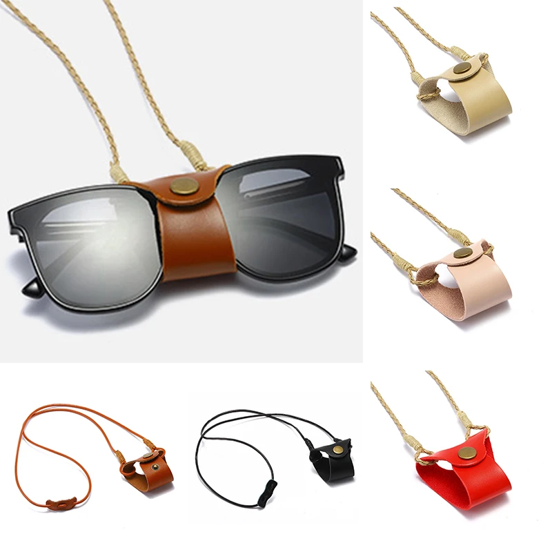 Sunglasses lanyard personalized leather mini glasses bag wallet buckle anti-lost hanging neck glasses case
Sunglasses lanyard personalized leather mini glasses bag wallet buckle anti-lost hanging neck glasses case