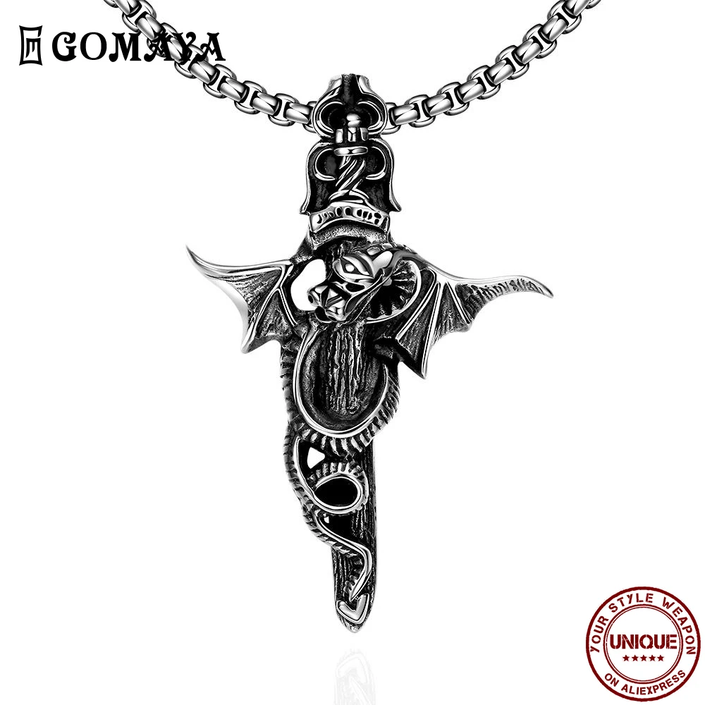 GOMAYA Stainless Steel Necklaces For Men Retro Style Art Cross Shape Hip Hop Rock Metal Gothic Unisex Fashion Jewelry Hot Sale
GOMAYA Stainless Steel Necklaces For Men Retro Style Art Cross Shape Hip Hop Rock Metal Gothic Unisex Fashion Jewelry Hot Sale