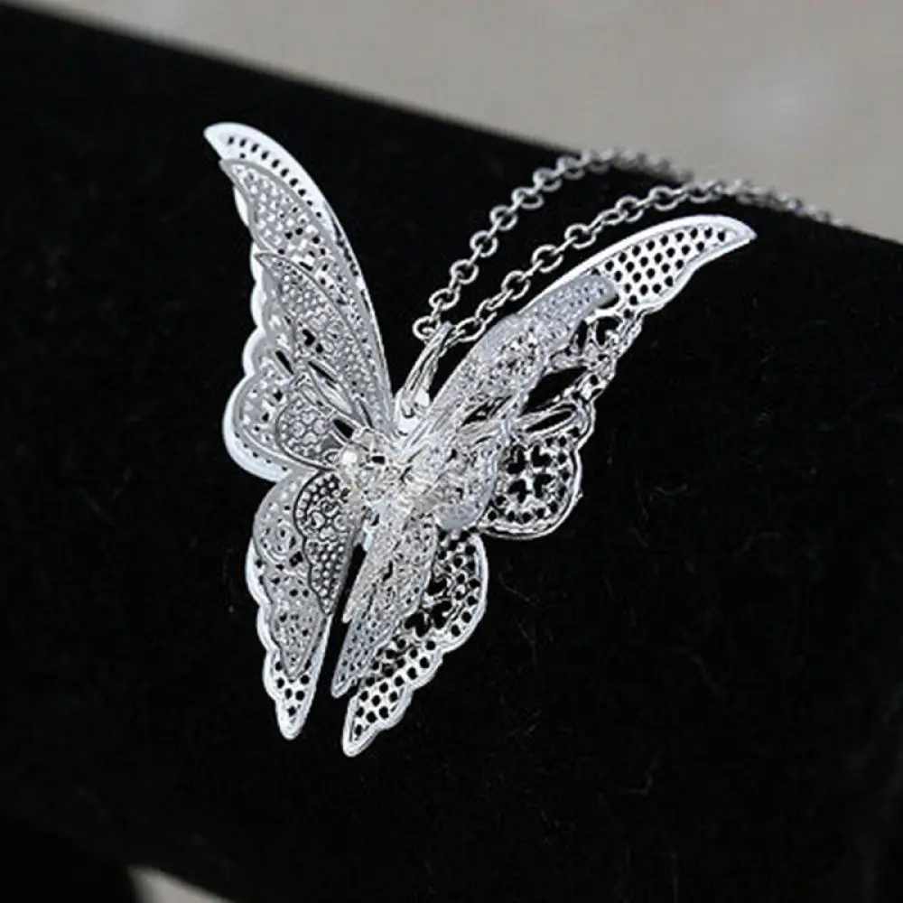 1pcs Exquisite Women's Fashion Silver Plated Butterfly Necklace Pendant Jewelry Gift New Fashion Hot Sale High Quality
1pcs Exquisite Women's Fashion Silver Plated Butterfly Necklace Pendant Jewelry Gift New Fashion Hot Sale High Quality