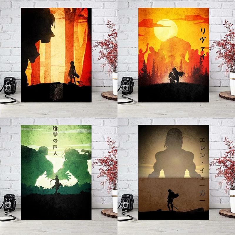 Attack on Giant Poster Classic Anime Character Wall Art Canvas Painting Nordic Modern Family Children Room Decoration Picture
Attack on Giant Poster Classic Anime Character Wall Art Canvas Painting Nordic Modern Family Children Room Decoration Picture