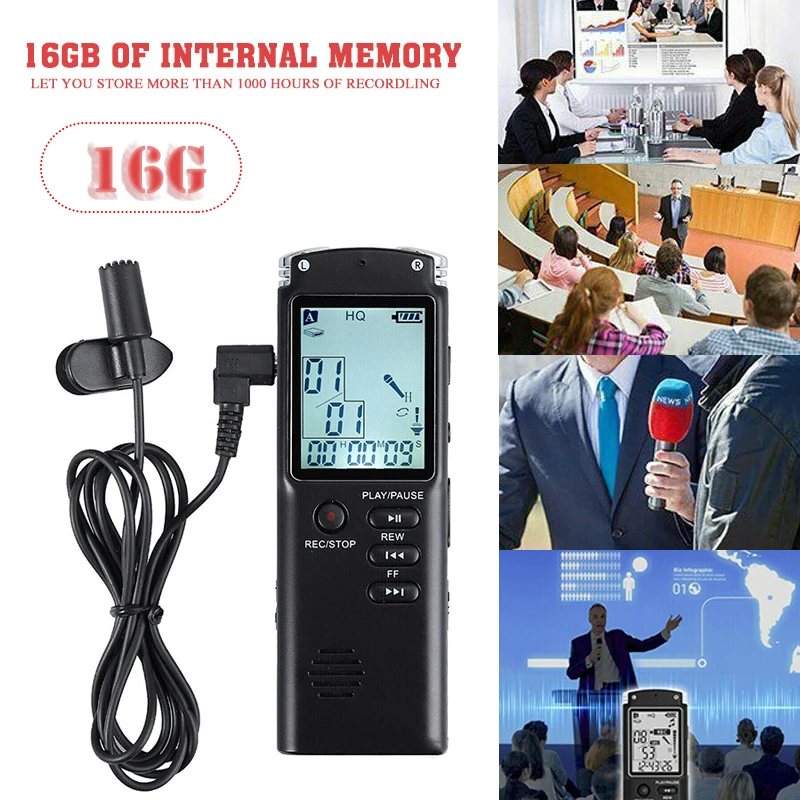 16GB LCD Digital Voice Recording Pen Portable Small Recorder MP3 Player USB 2.0 Rechargeable Interviews Sound Voice Recorder
16GB LCD Digital Voice Recording Pen Portable Small Recorder MP3 Player USB 2.0 Rechargeable Interviews Sound Voice Recorder