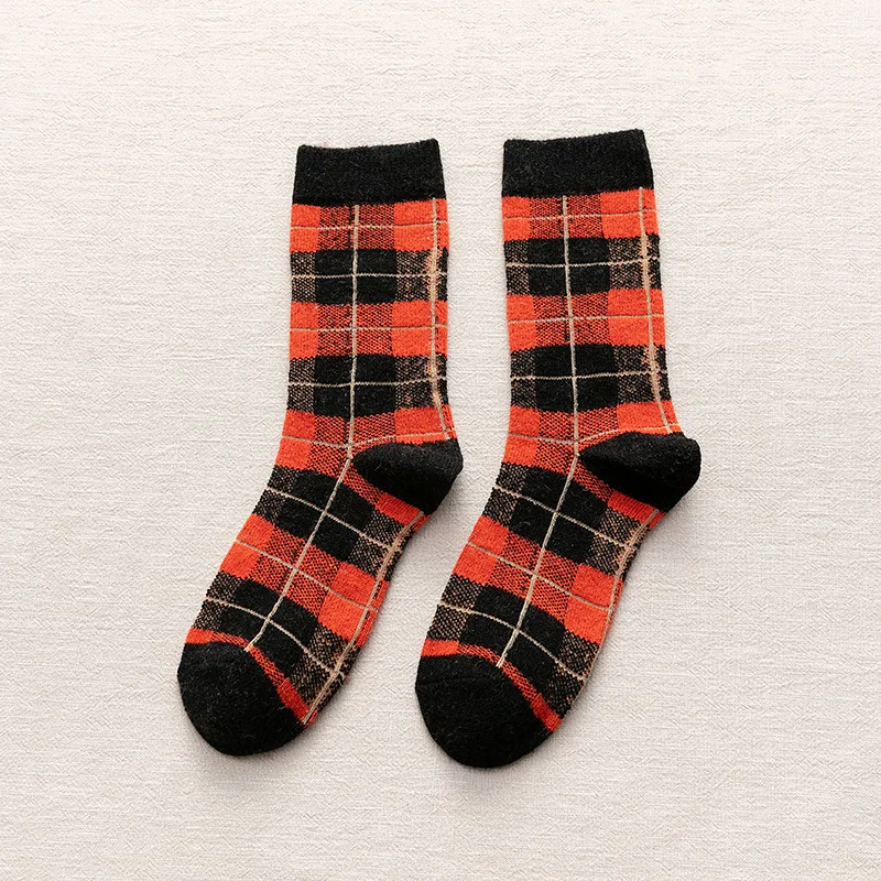 Happy Socks Autumn and Winter Thickened lattice Wool Socks Cartoon Japanese Cute Sweet Girl Ankle Socks Women
Happy Socks Autumn and Winter Thickened lattice Wool Socks Cartoon Japanese Cute Sweet Girl Ankle Socks Women
