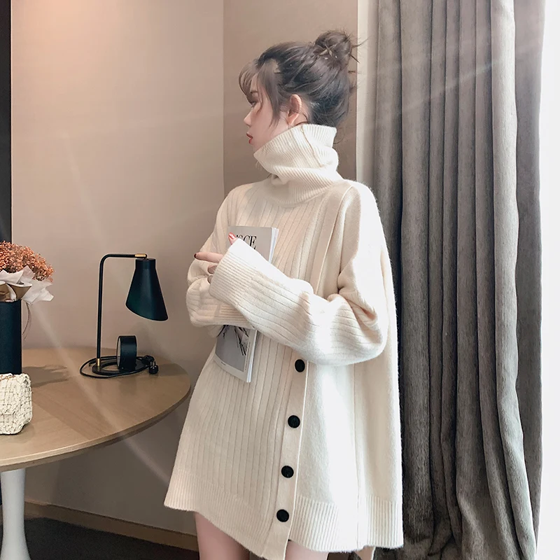 Fashion Ladies Full Sleeve Women Knitting Sweater Solid Turtleneck Pullover Jumper Female Sweater Casual Knitted Girls Sweaters
Fashion Ladies Full Sleeve Women Knitting Sweater Solid Turtleneck Pullover Jumper Female Sweater Casual Knitted Girls Sweaters