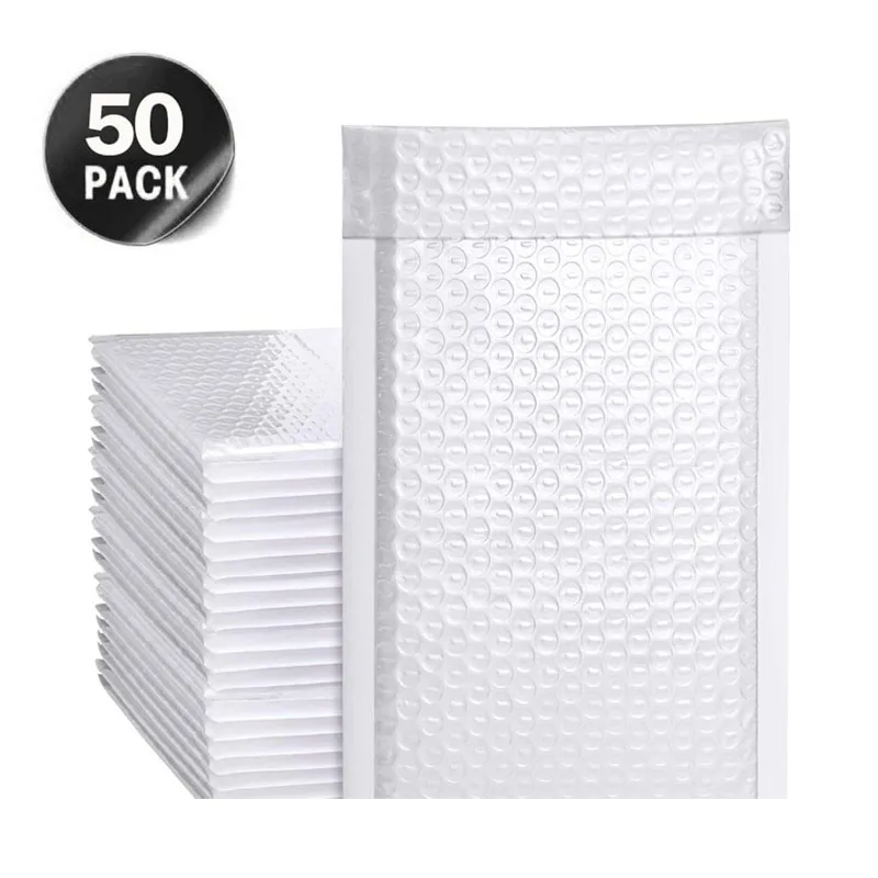 50Pcs White Bubble Mailers Envelopes Waterproof Padded Shipping Envelopes Self Seal Packaging Bags for Small Business Boutique
50Pcs White Bubble Mailers Envelopes Waterproof Padded Shipping Envelopes Self Seal Packaging Bags for Small Business Boutique