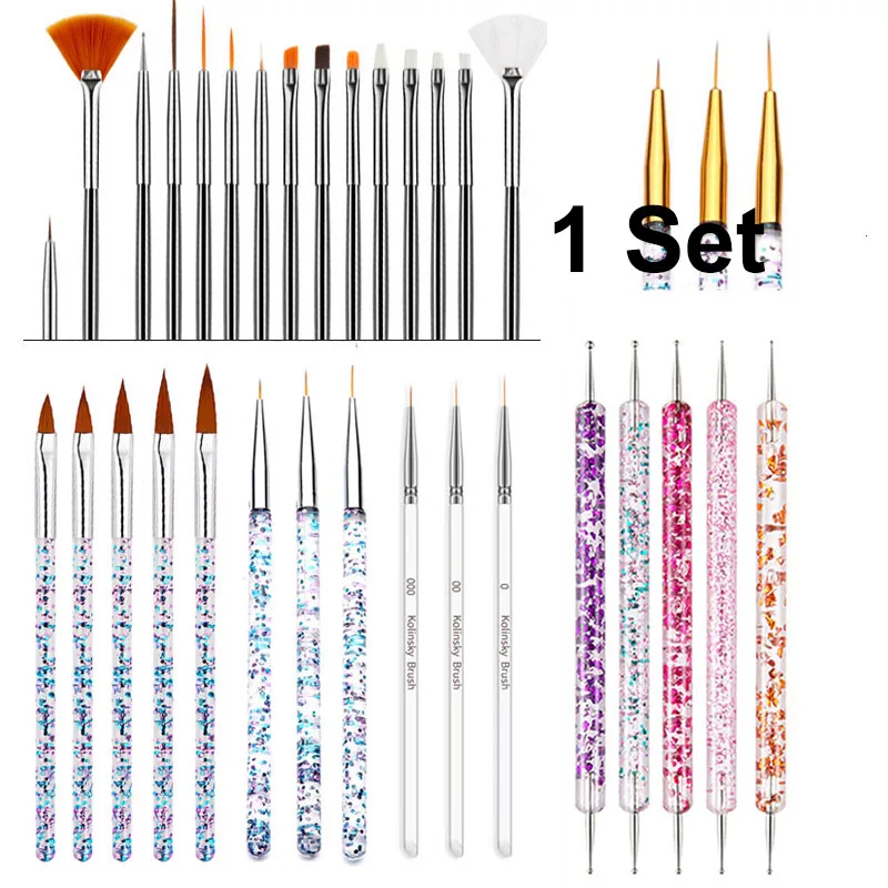 Gel Nail Art Brush Design Manicure Painting Drawing Carving Dotting Pen FlatFan Liner Acrylic Nail UV Polish Tips Tools Accessor
Gel Nail Art Brush Design Manicure Painting Drawing Carving Dotting Pen FlatFan Liner Acrylic Nail UV Polish Tips Tools Accessor
