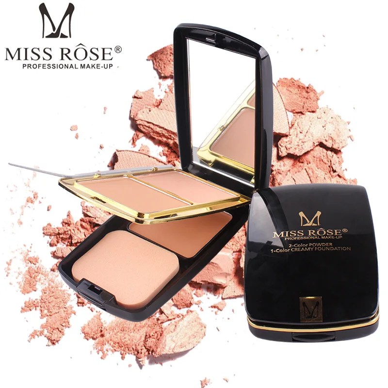 Injection black shell color compact, two-color powder + one-color concealer of single package color No.3
Injection black shell color compact, two-color powder + one-color concealer of single package color No.3