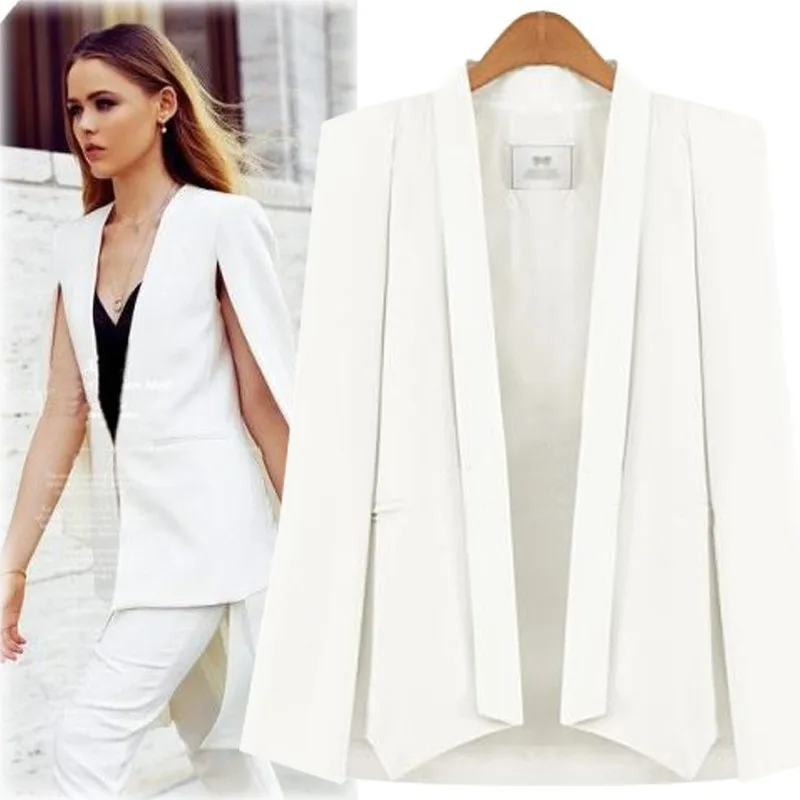 New Fashion Autumn Women's Cloak Shawl Small Suit Was Thin Loose Suit Jacket Wild Thin Suit Coat Women Notched Office Lady 
New Fashion Autumn Women's Cloak Shawl Small Suit Was Thin Loose Suit Jacket Wild Thin Suit Coat Women Notched Office Lady
