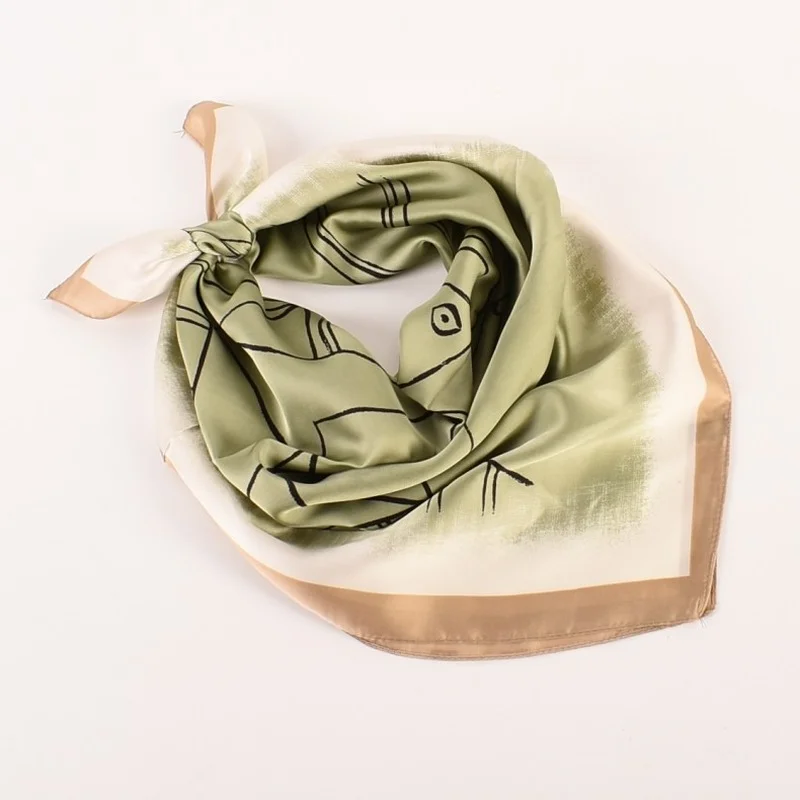 New Style 70cm*70cm Ladies Scarf Geometric Pattern Satin Printed Square Scarf Ladies Headscarves Wholesale Can Be Used As Shawls
New Style 70cm*70cm Ladies Scarf Geometric Pattern Satin Printed Square Scarf Ladies Headscarves Wholesale Can Be Used As Shawls
