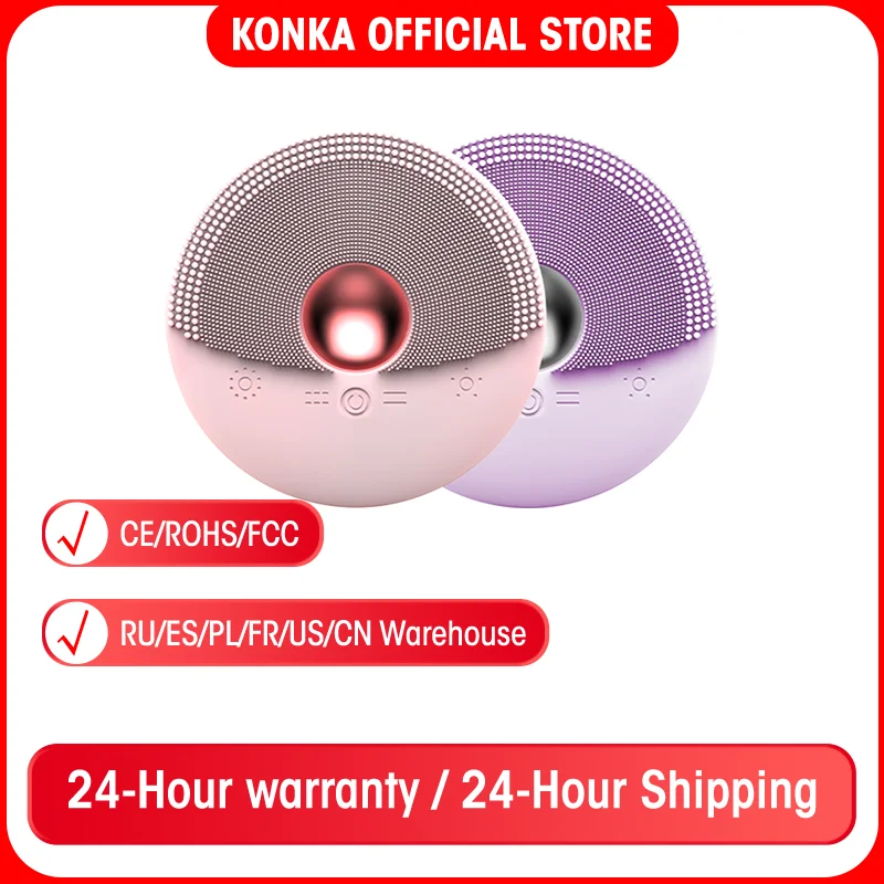 KONKA Electric Facial Cleansing Brush IPX7 Waterproof USB Facial brush Sonic Cleanser Back Heat Face-lifting Massage Function
KONKA Electric Facial Cleansing Brush IPX7 Waterproof USB Facial brush Sonic Cleanser Back Heat Face-lifting Massage Function