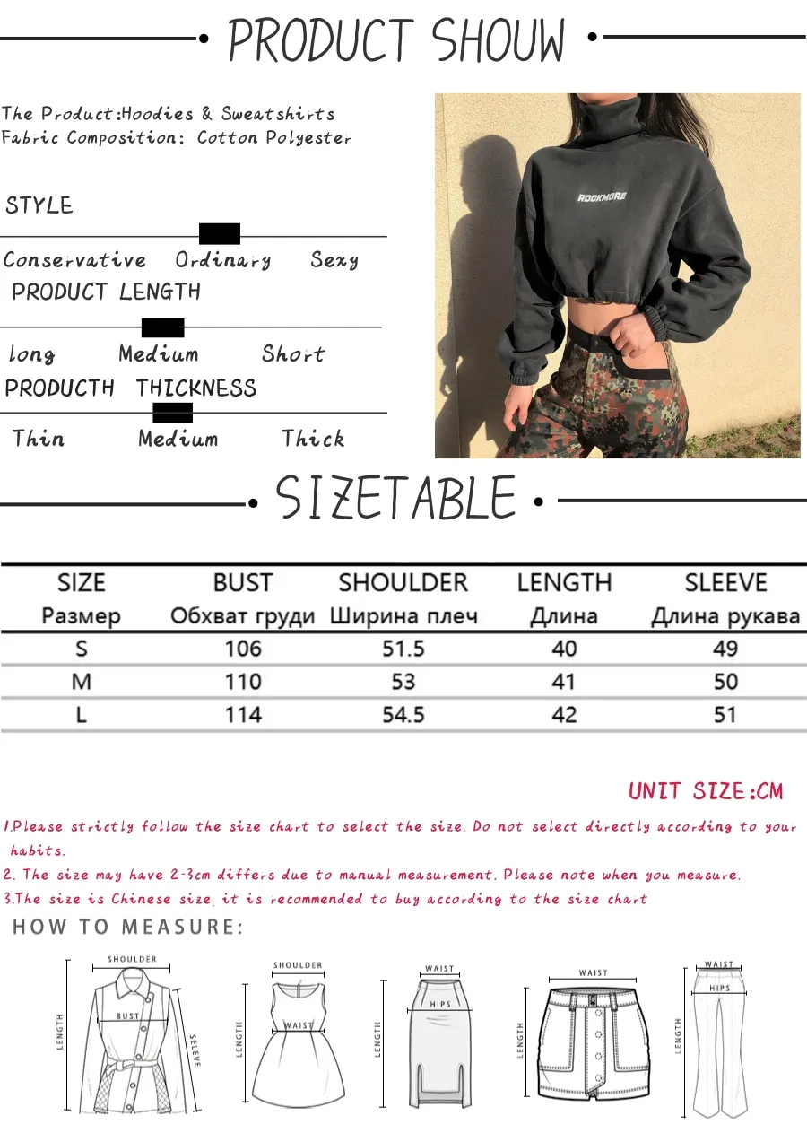 Jocecat Turtleneck Long Sleeve Crop Sweatshirts For Women Autumn Fashion Clothes Letter Print Hem Drawstring Sweatshirt Winter
Jocecat Turtleneck Long Sleeve Crop Sweatshirts For Women Autumn Fashion Clothes Letter Print Hem Drawstring Sweatshirt Winter