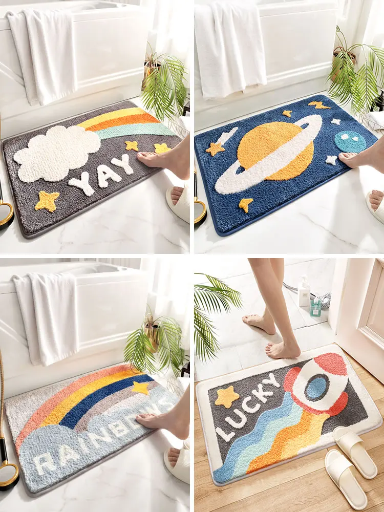 Home Toilet Floor Mat Bathroom Water-Absorbing Non-Slip Mat Bedroom and Toilet Door Mat Entrance Mat Carpet
Home Toilet Floor Mat Bathroom Water-Absorbing Non-Slip Mat Bedroom and Toilet Door Mat Entrance Mat Carpet