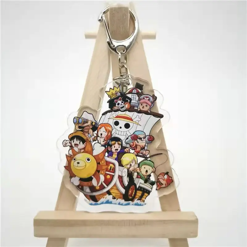

One Piece Anime Collection Cartoon Characters Keychain Luffy Zoro Chopper Double Sided Acrylic Key Ring Pendant Birthday Present