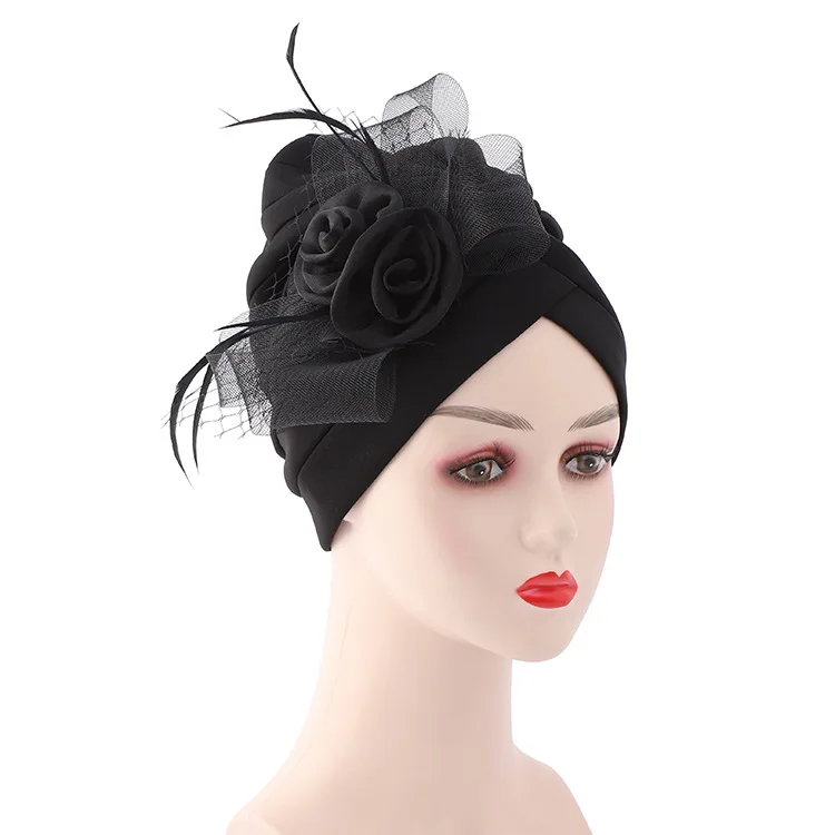 astest Feather Flower Turban Bonnet for Women Muslim Headscarf Caps Wedding Party Headwear Turbante Mujer African Headtie
astest Feather Flower Turban Bonnet for Women Muslim Headscarf Caps Wedding Party Headwear Turbante Mujer African Headtie