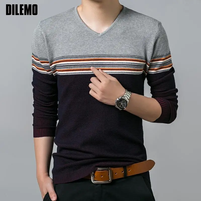 High Quality New Fashion Brand Korean Slim Fit V Neck Striped Knitted Jumper Men Pullover Sweater Autum Thin Casual Men Clothes
High Quality New Fashion Brand Korean Slim Fit V Neck Striped Knitted Jumper Men Pullover Sweater Autum Thin Casual Men Clothes