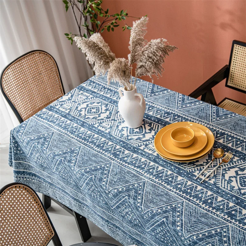 Retro Blue Tablecloth Cotton and Linen Rectangular Tablecloth for Table Lace Thick Wedding Dining Table Cover Tea Table Cloth
Retro Blue Tablecloth Cotton and Linen Rectangular Tablecloth for Table Lace Thick Wedding Dining Table Cover Tea Table Cloth