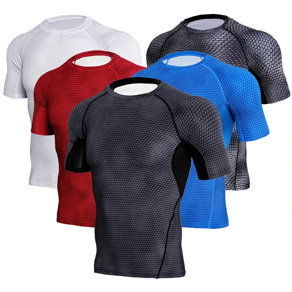 Men's Running Compression Tshirts Quick Dry Breathable Short Sleeve Soccer Jersey Fitness Tight Sportswear Gym Sport Shirt
Men's Running Compression Tshirts Quick Dry Breathable Short Sleeve Soccer Jersey Fitness Tight Sportswear Gym Sport Shirt