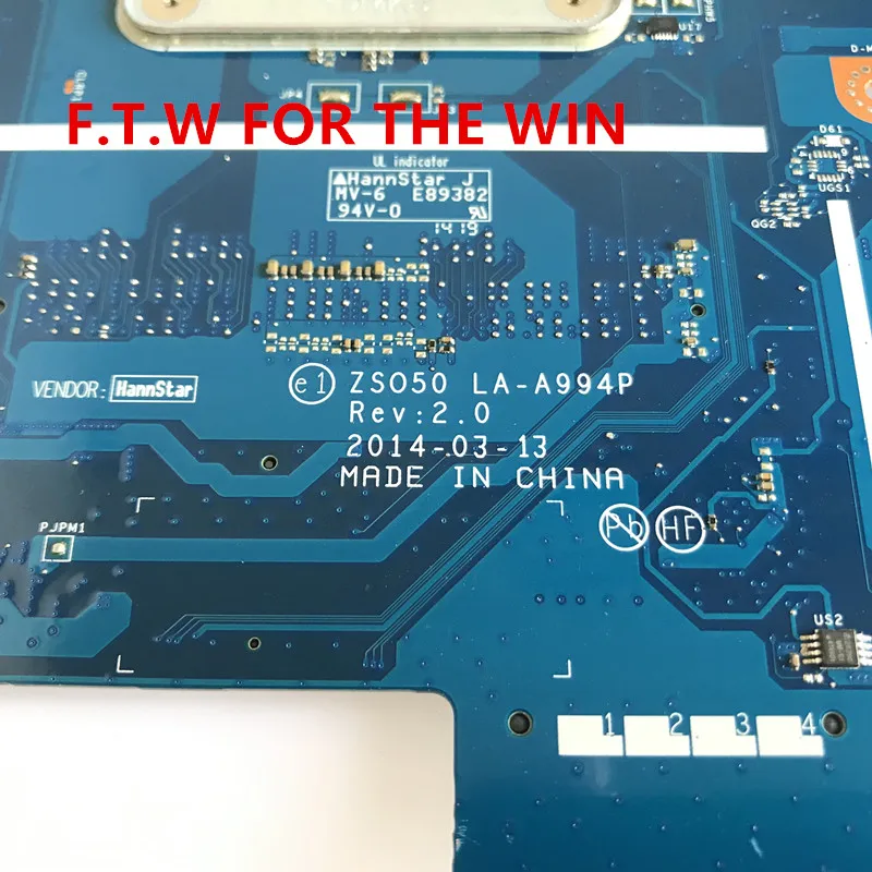 For HP 15-R 250 G3 256 787809-001 787809-601 787809-501 Mainboard G3 15r 250-G3 Laptop Motherboard N3540 SR1YW ZS050 LA-A994P
For HP 15-R 250 G3 256 787809-001 787809-601 787809-501 Mainboard G3 15r 250-G3 Laptop Motherboard N3540 SR1YW ZS050 LA-A994P