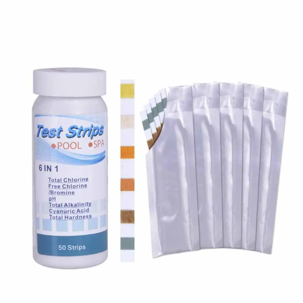 6-In-1 Swimming Pool Test Paper Residual Chlorine PH Value Alkalinity Hardness Test Strip Multipurpose Chlorine PH Tester
6-In-1 Swimming Pool Test Paper Residual Chlorine PH Value Alkalinity Hardness Test Strip Multipurpose Chlorine PH Tester