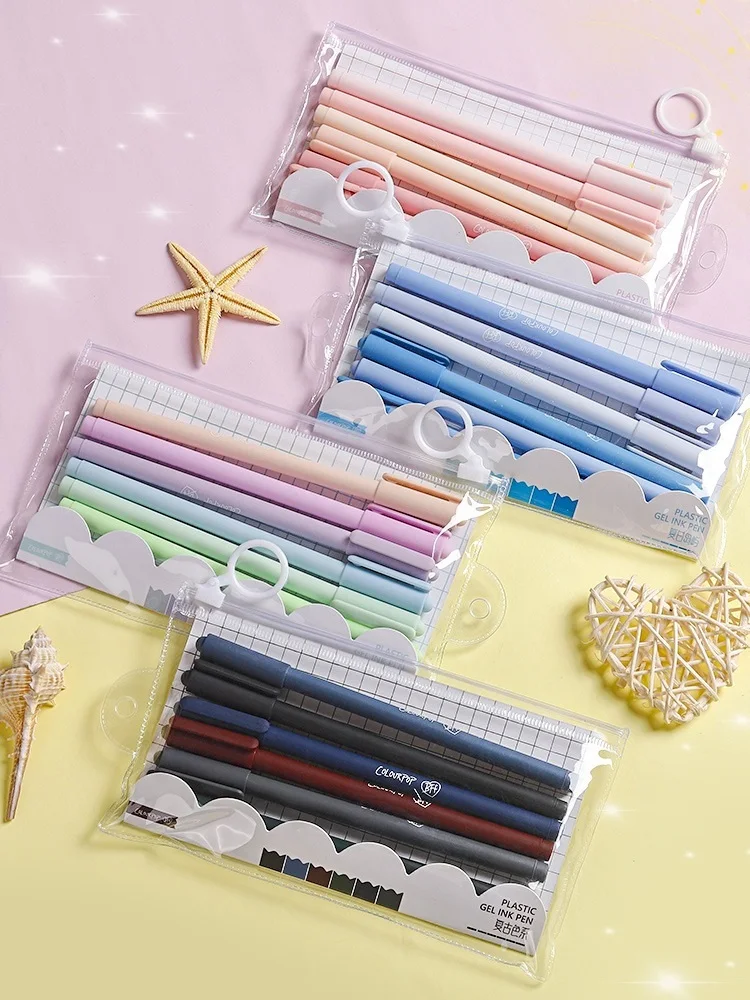 6pcs Colour Pop Gradient Pencil Set Multi Color 0.5mm Roller Ball Pens Marker Liner for Diary Stationery Office School A6227 
6pcs Colour Pop Gradient Pencil Set Multi Color 0.5mm Roller Ball Pens Marker Liner for Diary Stationery Office School A6227