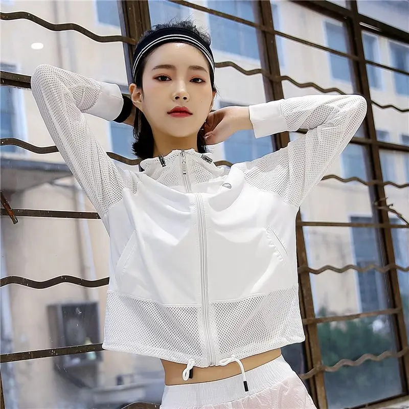 Summer New Sports Cycling Women's Short Sports Jacket Fitness Running Tops Korean Anti-ultraviolet Sunscreen Clothing
Summer New Sports Cycling Women's Short Sports Jacket Fitness Running Tops Korean Anti-ultraviolet Sunscreen Clothing