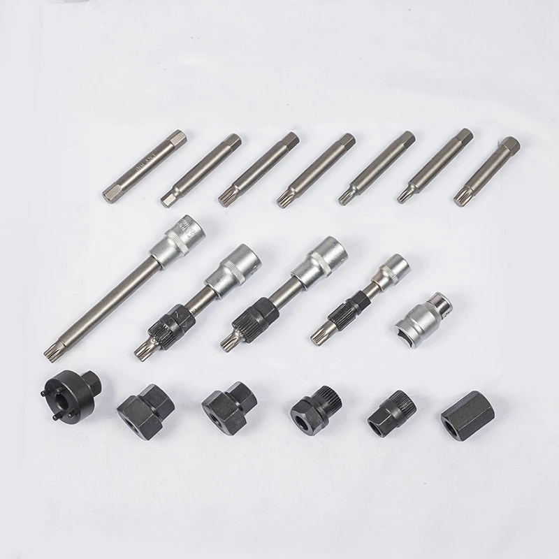 18Pcs Alternator Repair Tool of Alternator Freewheel Pulley Puller Removal Socket Tool Kit
18Pcs Alternator Repair Tool of Alternator Freewheel Pulley Puller Removal Socket Tool Kit