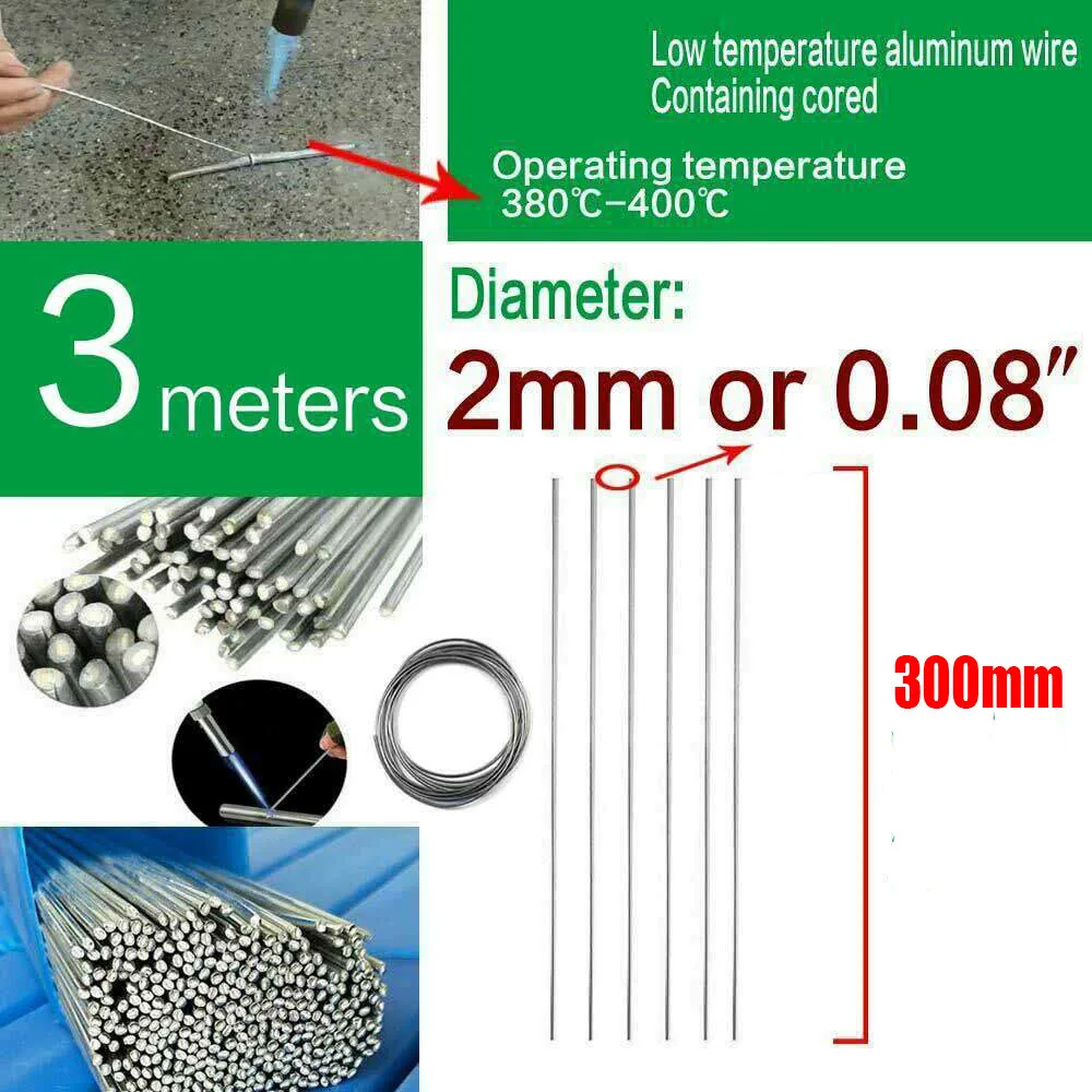 300cm Copper-aluminum Welding Wire For Iron Stainless Steel Aluminum Welding Wire Copper Weld Repair Fracture Welding Tool
300cm Copper-aluminum Welding Wire For Iron Stainless Steel Aluminum Welding Wire Copper Weld Repair Fracture Welding Tool