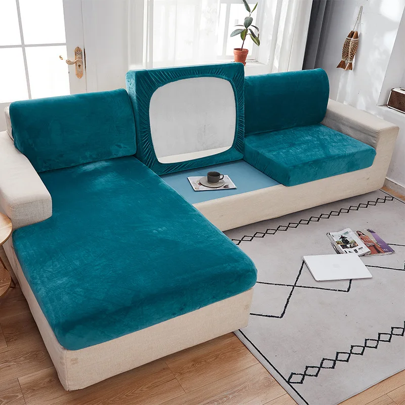 Soft Velvet Sectional Corner Sofa Cushion Cover Couch Seat Backrest Mattress Protector Case Elastic Slipcover For Chaise Longue
Soft Velvet Sectional Corner Sofa Cushion Cover Couch Seat Backrest Mattress Protector Case Elastic Slipcover For Chaise Longue