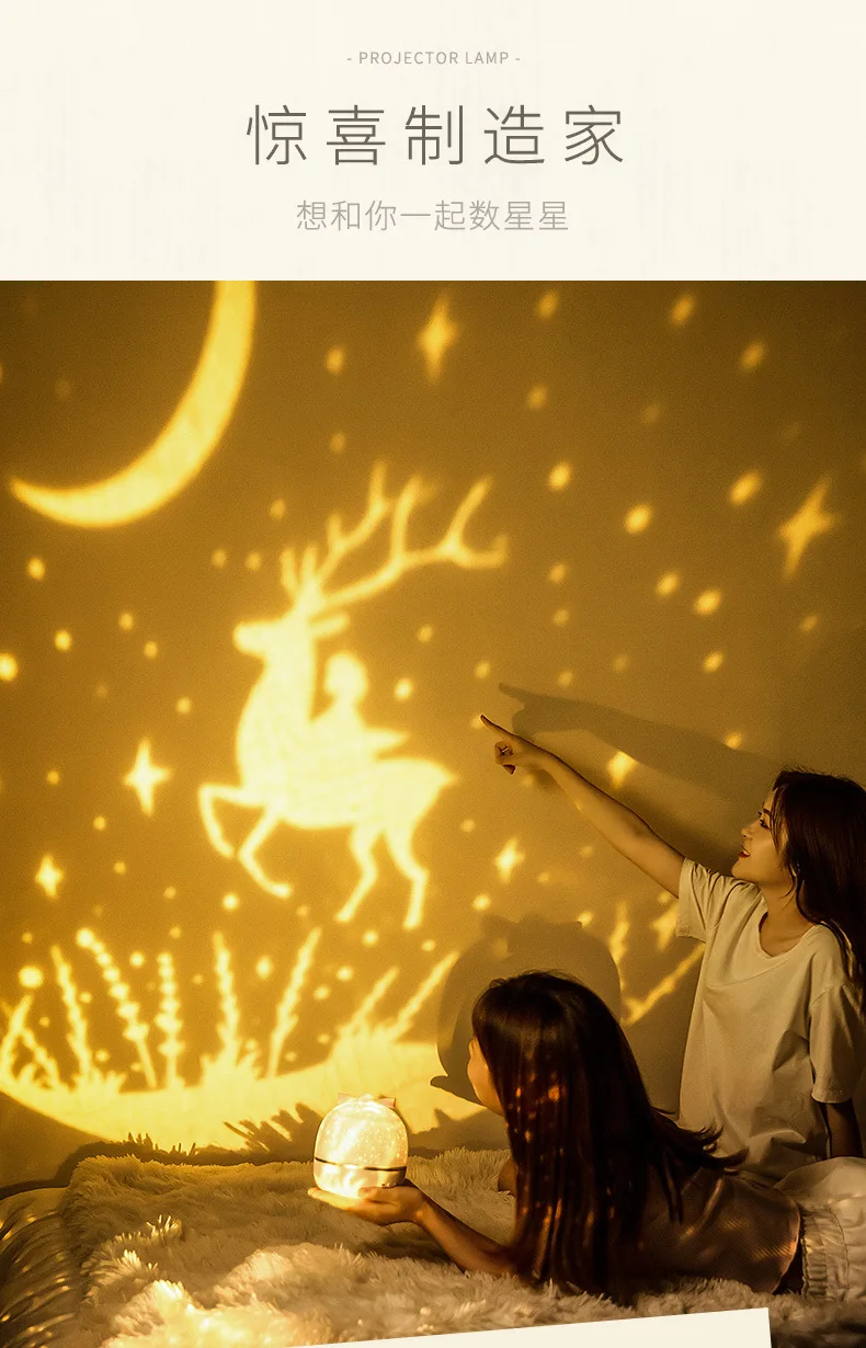 Children's birthday gift girls Valentine's Day creative gift customization Dreamy sky light, projection light, LED Night Light
Children's birthday gift girls Valentine's Day creative gift customization Dreamy sky light, projection light, LED Night Light