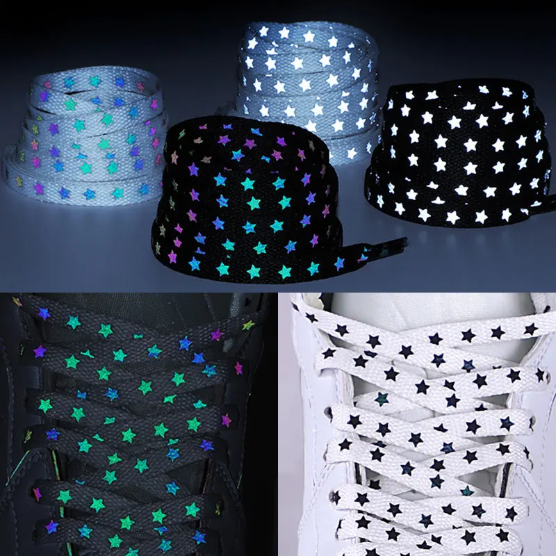 Luminous Shoelaces Unisex Star Fluorescent Sneakers Shoe Lace String Flat Casual Sport Shoe Rope Shoelace Cool Streetwear
Luminous Shoelaces Unisex Star Fluorescent Sneakers Shoe Lace String Flat Casual Sport Shoe Rope Shoelace Cool Streetwear