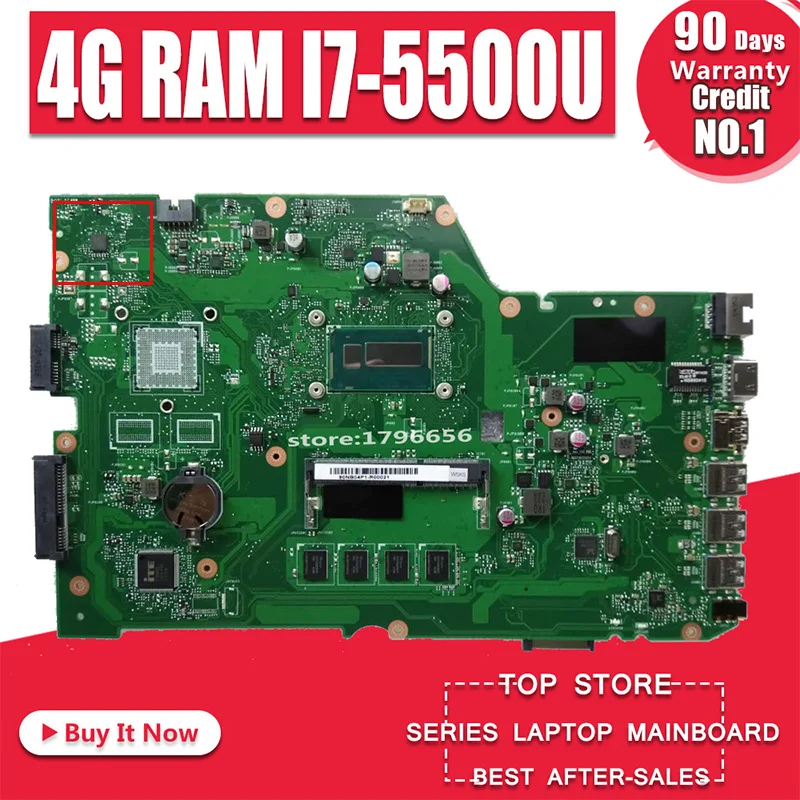 SAMXINNO X751LA Laptop motherboard For Asus X751LA X751LAB Test original mainboard 90NB04P1-R00090 4G RAM I7-5500U
SAMXINNO X751LA Laptop motherboard For Asus X751LA X751LAB Test original mainboard 90NB04P1-R00090 4G RAM I7-5500U