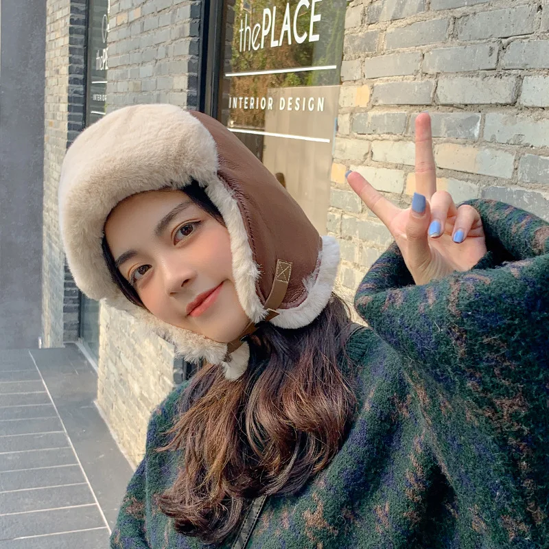 Women's Cap 2021 Fashionable Autumn Women's Thickened Warmth Ear Protection Hat Imitation Leather Plus Velvet Earmuffs Wholesale
Women's Cap 2021 Fashionable Autumn Women's Thickened Warmth Ear Protection Hat Imitation Leather Plus Velvet Earmuffs Wholesale