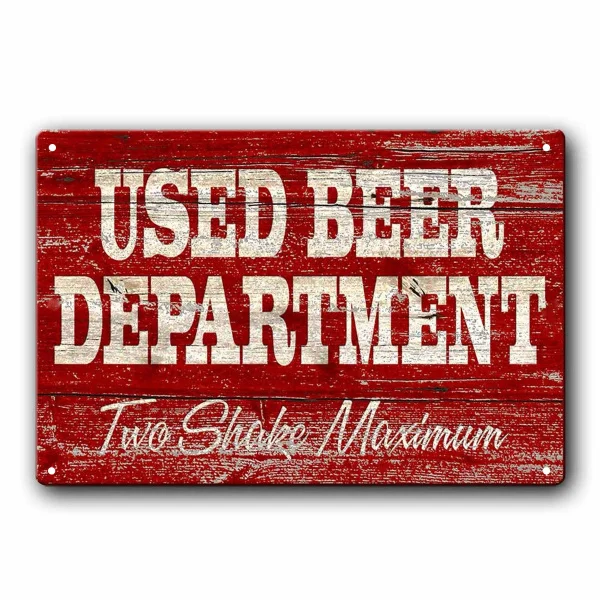 Man Cave Sign Used Beer Department Vintage Tin Metal Sign Bar Club Cafe Garage Wall Decor Farm Decor Art
Man Cave Sign Used Beer Department Vintage Tin Metal Sign Bar Club Cafe Garage Wall Decor Farm Decor Art