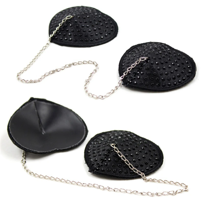1 Pair Sexy Heart Shape Chain Rhinestone Nipple Cover Women Reusable Breast Wear Silicone Nipple Pasties Stickers Bra Pads
1 Pair Sexy Heart Shape Chain Rhinestone Nipple Cover Women Reusable Breast Wear Silicone Nipple Pasties Stickers Bra Pads