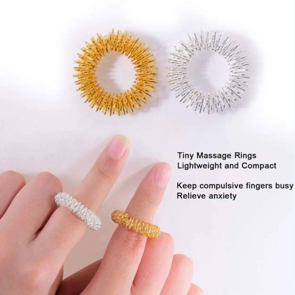 Spiky Sensory Decompression Toys Finger Rings Acupressure Ring Anxiety For Adult Relief Relief Toys Kids Stress Finger N2V2
Spiky Sensory Decompression Toys Finger Rings Acupressure Ring Anxiety For Adult Relief Relief Toys Kids Stress Finger N2V2