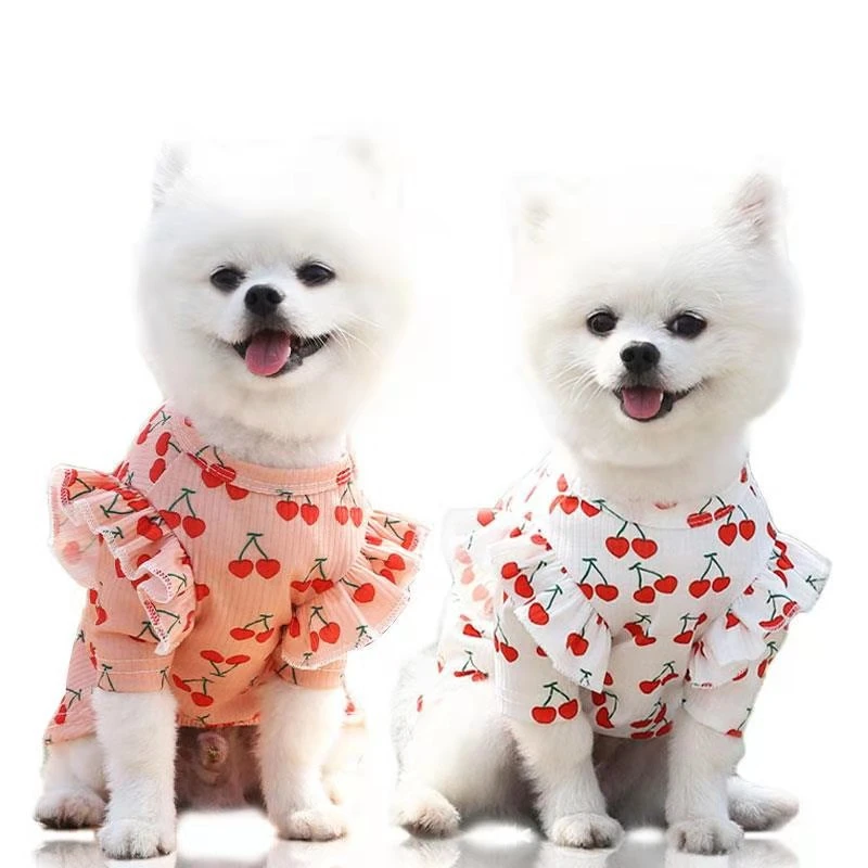 2021 New Pet Clothing for Cat Pink Cherry Print Yorkshire Terrier Clothes Cute Chihuahua Dog Clothes Summer Kitten Puppy Costume
2021 New Pet Clothing for Cat Pink Cherry Print Yorkshire Terrier Clothes Cute Chihuahua Dog Clothes Summer Kitten Puppy Costume