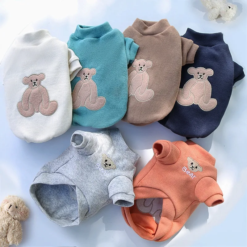 High Collar Elastic Bottom Shirt Pet Cute Bear Dog Clothes Puppy Cotton Warm Sweater for Dogs Cats Pullover Costume Apparel
High Collar Elastic Bottom Shirt Pet Cute Bear Dog Clothes Puppy Cotton Warm Sweater for Dogs Cats Pullover Costume Apparel
