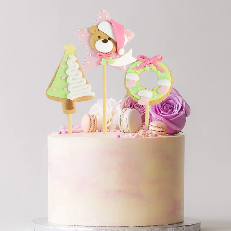 Christmas Party Cake Decor Cute Santa Claus Bear Soft Clay Cake Topper Kids Birthday Baby Shower Xmas Party Home Baking Supplies
Christmas Party Cake Decor Cute Santa Claus Bear Soft Clay Cake Topper Kids Birthday Baby Shower Xmas Party Home Baking Supplies