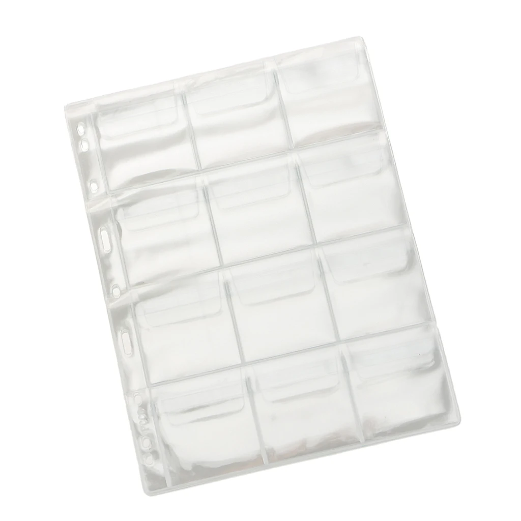 9 Holes 12 Pockets/Page Coin Album PVC Collection Book Collection Coin Holders Wallets Sleeves Photo Albums Pages Sheets
9 Holes 12 Pockets/Page Coin Album PVC Collection Book Collection Coin Holders Wallets Sleeves Photo Albums Pages Sheets